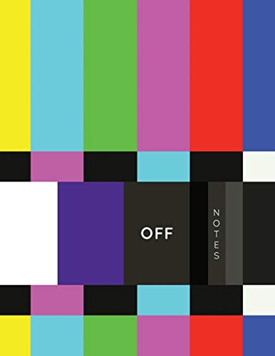 Stock image for Color Bars Test Pattern LARGE Notebook #1: Retro Off Air Tv 80's 90's Filmmakers Notebook College Ruled 8.5x11" 100 Lined Pages for sale by Revaluation Books