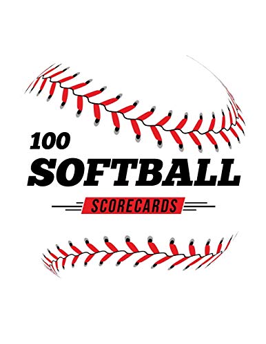 9781686373312: 100 Softball Scorecards: 100 Scoring Sheets For Baseball and Softball Games