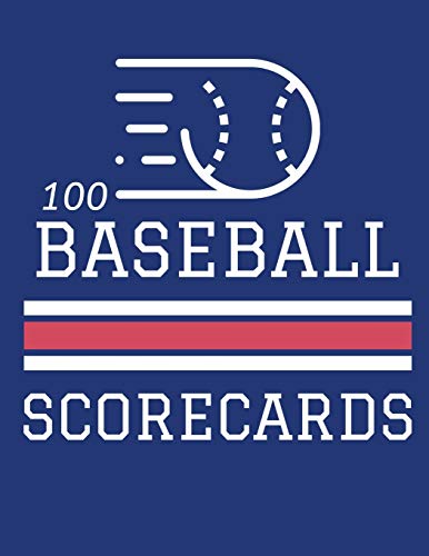 Beispielbild fr 100 Baseball Scorecards: 100 Scoring Sheets For Baseball and Softball Games (8.5x11) zum Verkauf von Lucky's Textbooks
