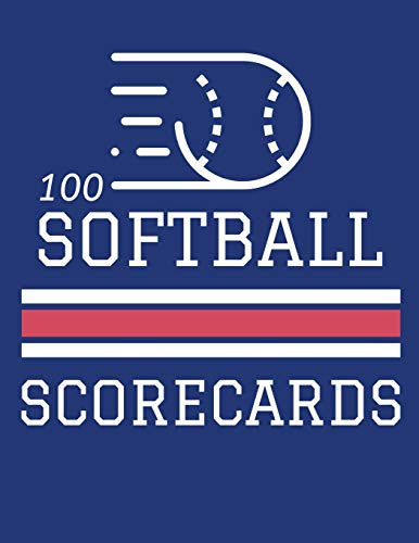 Stock image for 100 Softball Scorecards: 100 Scoring Sheets For Baseball and Softball Games (8.5x11) for sale by Lucky's Textbooks