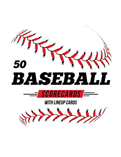 Stock image for 50 Baseball Scorecards With Lineup Cards: 50 Scoring Sheets For Baseball and Softball Games for sale by THE SAINT BOOKSTORE