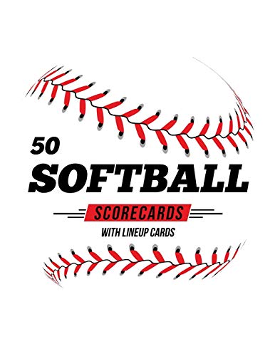 Stock image for 50 Softball Scorecards With Lineup Cards: 50 Scoring Sheets For Baseball and Softball Games for sale by Lucky's Textbooks