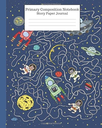 Imagen de archivo de Primary Composition Notebook Story Paper Journal: Dashed Midline And Picture Cat Cosmonaut Rocket School Exercise Book | 120 Story Pages | Student . Puzzle (Cosmonaut Space Astronomy Rocket) a la venta por Revaluation Books