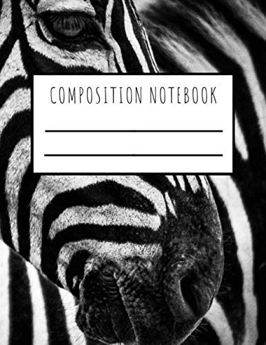 Beispielbild fr Composition Notebook: Wide ruled lined paper notebook with zebra | for high school and college level student | school and university | for writing, . and pupils | 110 pages | 8,5 x 11 inches zum Verkauf von Revaluation Books
