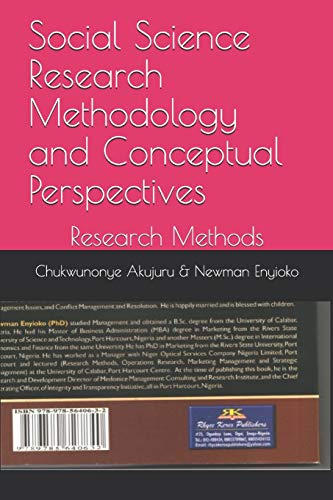 Beispielbild fr Social Science Research Methodology and Conceptual Perspectives: Research Methods zum Verkauf von THE SAINT BOOKSTORE