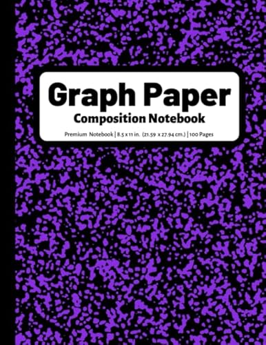 Stock image for Graph Paper Composition Notebook: 4x4 Quad Ruled Graphing Grid Paper | 100 Pages | Purple for sale by Revaluation Books