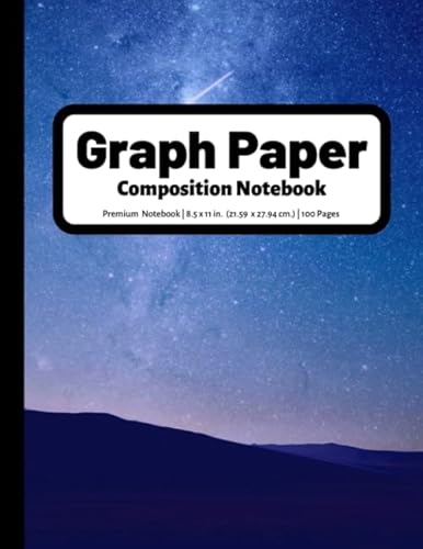 Stock image for Graph Paper Composition Notebook: 4x4 Quad Ruled Graphing Grid Paper | 100 Pages | Night Sky for sale by Revaluation Books