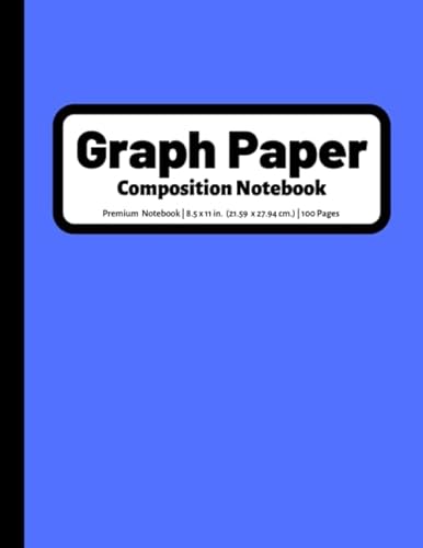 Stock image for Graph Paper Composition Notebook: 5x5 Graphing Grid Paper, 100 Pages, Large, 8.5x11 inches, Periwinkle for sale by Revaluation Books