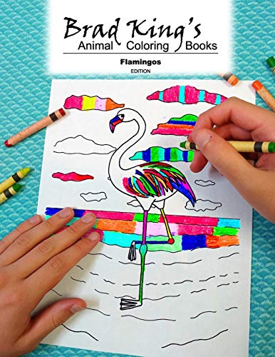 9781688001800: Brad King's Animal Coloring Book: Flamingos