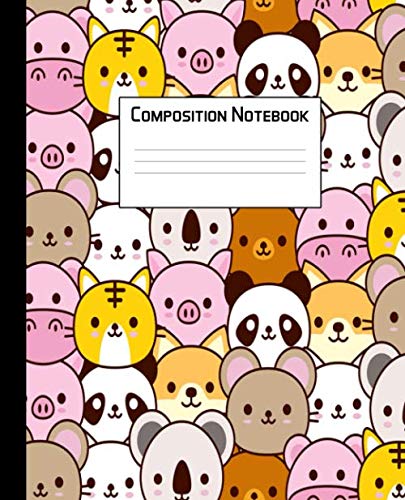 Imagen de archivo de Composition Notebook: Wide Ruled Paper Notebook Journal | Wide Blank Lined Workbook for Teens Kids Students Girls for Home School College for Writing Notes | Cute Baby Animals Pattern a la venta por Revaluation Books