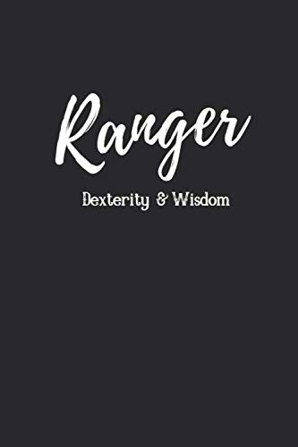 Stock image for Ranger Dexterity & Wisdom: Journal for RPG Tabletop Notebook -Notes for Maps, Adventures, Characters Role Playing Game; DnD for sale by Revaluation Books