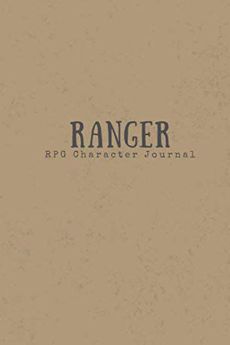 9781689012966: Ranger RPG Character Journal: RPG Tabletop Notebook -Notes for Maps, Adventures, Characters Role Playing Game; DnD