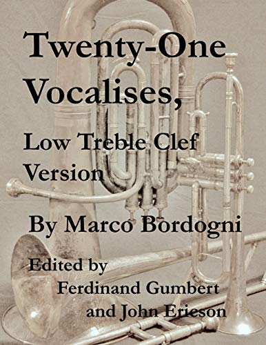 9781689038058: Twenty-One Vocalises, Low Treble Clef Version