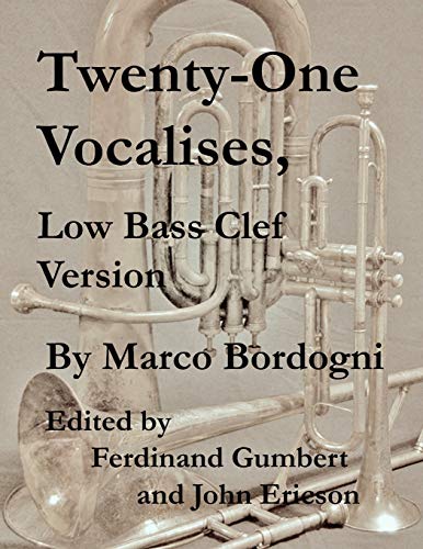 9781689334709: Twenty-One Vocalises, Low Bass Clef Version