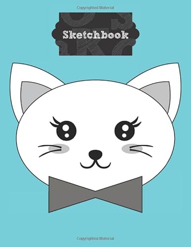 9781689608442: Sketch Book: Huge Biggest 200 Page Sketching, Drawing And Creative Doodling Or A Large Blank Writing Pad Cute Cat