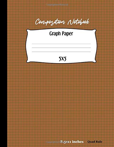 Immagine dell'editore per Graph Paper: Graphing Paper 5x5 Science and Math Subjects Personal Brown Cover Quad Ruled Book 8.5x11 Inches 110 pages School Writing and Drawing Book :Elegant Matte Cover Journal venduto da Revaluation Books