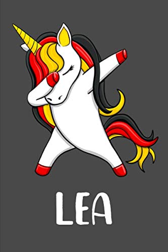Imagen de stock para Lea: Personalisiertes Design Notizbuch Einhorn Deutschland 120 linierte Seiten ( ca.DIN A5 ) , perfekte Geschenkidee - f�r die Schule,Weihnachten Notizbuch mit Name Heimat Heimatliebe