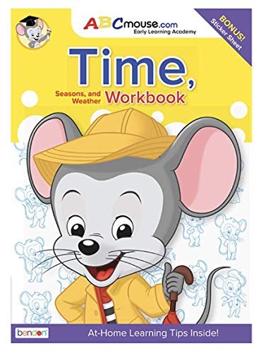 9781690213499: ABCMouse.com Early Learning Time, Season, & Weather Workbook Ages 5-8 with Stickers
