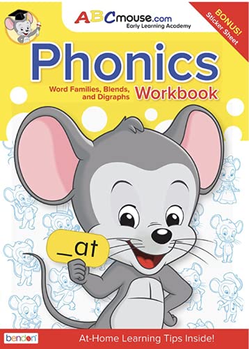 Stock image for ABCmouse.com Phonics Word Families 80 Page Workbook with Stickers for sale by Jenson Books Inc