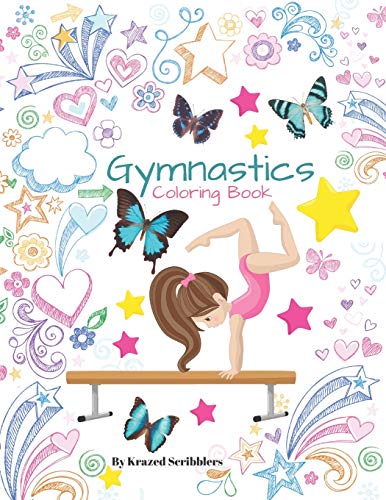 Beispielbild fr Gymnastics Coloring Book By Krazed Scribblers: Gymnast Coloring Book & Sketch Paper Combo Gift For Girls zum Verkauf von WorldofBooks