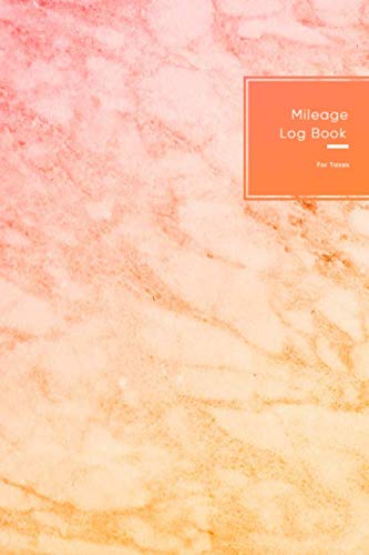 Stock image for Mileage Log Book For Taxes: Pocket size car mile tracking logbook for tax deductable business driving expense tracking | Red and orange marble cover for sale by Revaluation Books