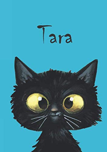 Stock image for Tara: Katzen Malbuch / Notizbuch / Tagebuch - DIN A4 - blanko mit einer kleinen Katze auf jeder zweiten Seite - gnzendes Coverfinish for sale by Revaluation Books