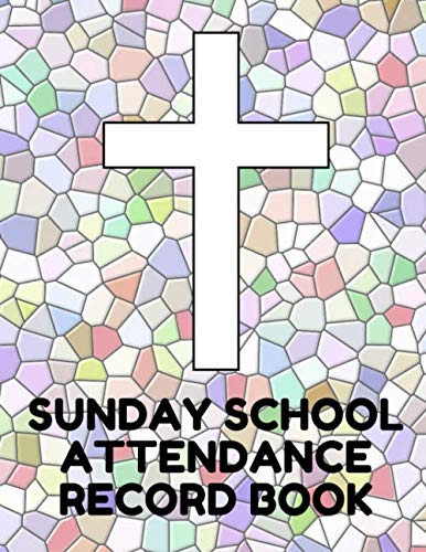 Stock image for Sunday School Attendance Record Book: Attendance Chart Register for Sunday School Classes, White Mosaic Cover for sale by Revaluation Books