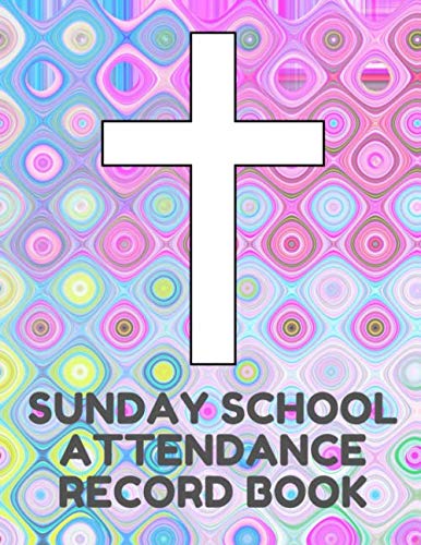 Stock image for Sunday School Attendance Record Book: Attendance Chart Register for Sunday School Classes, Purple Circles Cover for sale by Revaluation Books