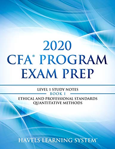 Beispielbild fr 2020 CFA Program Exam Prep Level 1: 2020 CFA level 1, Book 1: Ethical and Professional Standards & Quantitative Methods zum Verkauf von Ammareal