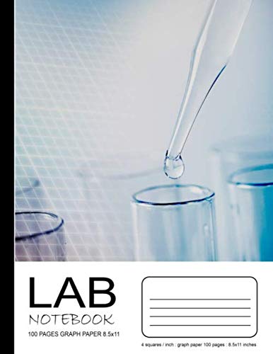 Immagine dell'editore per Lab Notebook 100 Pages Graph Paper 8.5x11 venduto da Revaluation Books