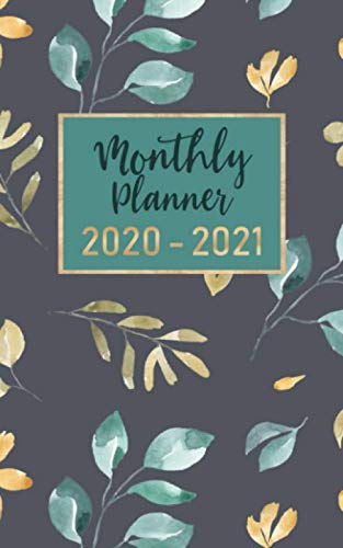 Imagen de archivo de monthly planner 2020-2021: 2 year calendar pocket planner ( 5 x 8 " small size ) : 24 month : January 2020 - December 2021 : time management / . / Appointments : cute flower watercolor a la venta por Your Online Bookstore