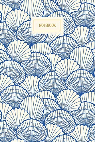 Stock image for Notebook: Seashell Lined Notebook & Journal | Vintage Cream and Blue Shell Cover Nautical Themed for sale by Revaluation Books