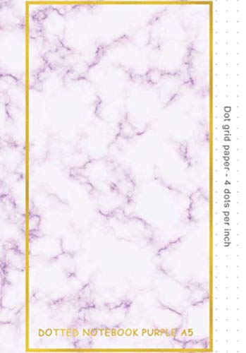 Imagen de archivo de Dotted Notebook Purple A5: Dot Grid Pocket Notebook Bullet Journal Notebook Dot Grid Purple -Dot Grid Notebook 150 Numbered Pages a la venta por Revaluation Books