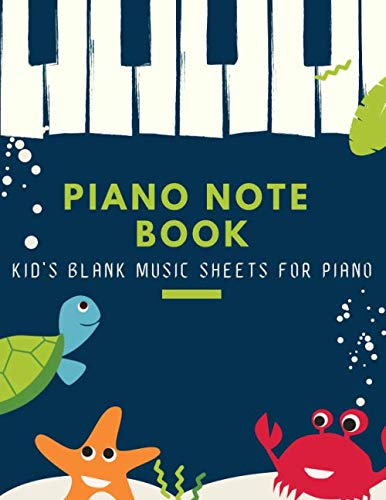 Imagen de archivo de Piano Note Book: Kid's Blank Music Sheets For Piano (3 Staves Per Page) a la venta por Revaluation Books