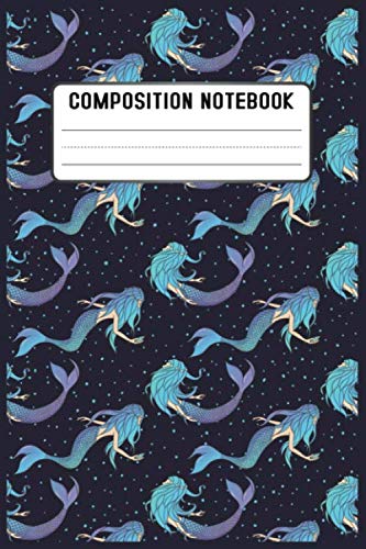 Imagen de archivo de Composition notebook: Animal Lover Wide Ruled Paper Notebook Journal. Cute Baby Pink & White Wide Cartoon Mermaid Blank Lined Workbook for Teens Kids . for Home School College for Writing Notes a la venta por Revaluation Books