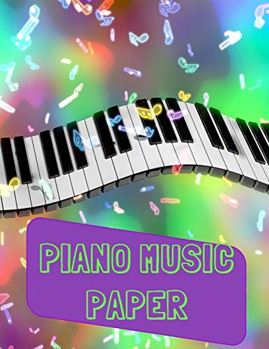 9781697124118: Piano Music Paper: Music Manuscript Notebook