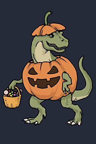Stock image for Halloween T Rex Dinosaur Pumpkin Costume Trick Or Treat: Halloween Memories Creepy Skull Journal for sale by Revaluation Books