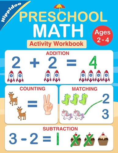 Beispielbild fr Preschool Math Workbook : Number Tracing, Addition and Subtraction Math Workbook for Toddlers Ages 2-4 and Pre K zum Verkauf von Better World Books