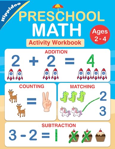 Imagen de archivo de Preschool Math Workbook: Number Tracing, Addition and Subtraction math workbook for toddlers ages 2-4 and pre k a la venta por Hafa Adai Books