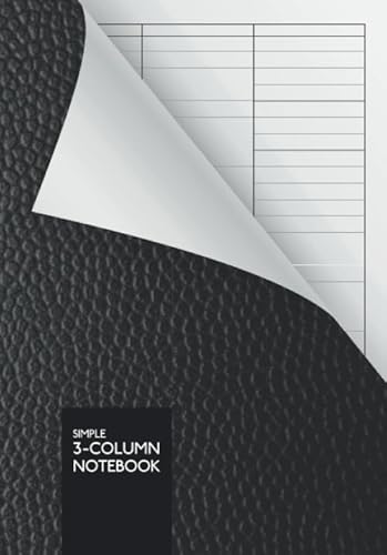 Imagen de archivo de Simple 3-Column Notebook: DIN A5 | 110 Pages | Perfect Binding | Durable Softcover | Lined With 3-Column Template a la venta por ThriftBooks-Atlanta