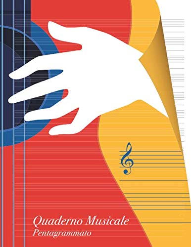 Stock image for Quaderno Musicale Pentagrammato - Notebook Pentagramma Carta Spartito per Piano, Violino, Chitarra, Flauto etc - 97 Pagine for sale by Revaluation Books