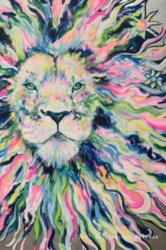 Imagen de archivo de "Leo" by Jennifer Moreman: Beautiful Lion 120 page Wide Rule Lined Notebook by Artist a la venta por Save With Sam