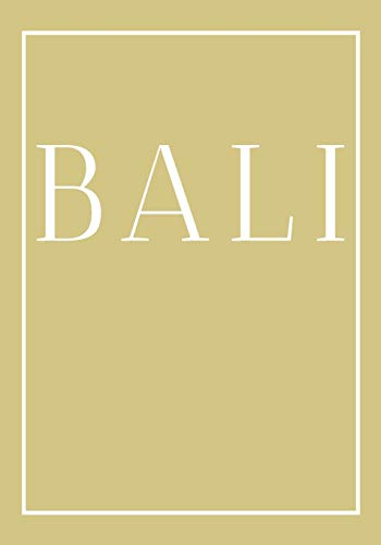 Stock image for Bali: A decorative book for coffee tables, end tables, bookshelves and interior design styling | Stack coastline books to add decor to any room. Ideal . or as a gift for interior design savvy people for sale by PlumCircle