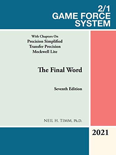 Imagen de archivo de 2/1 Game Force System: With Chapters on Precision Simplified Transfer Precision Meckwell Lite a la venta por medimops