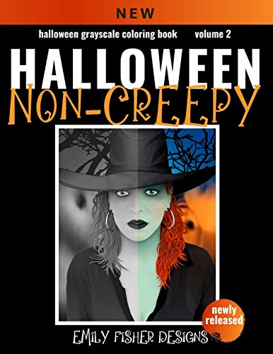 Imagen de archivo de Halloween Grayscale Coloring Book - Non-Creepy!: Halloween Grayscale Coloring Book For Adults With Color Guide | Halloween Coloring Book For Adults . Coloring | Beginner to Expert Colorists a la venta por Revaluation Books