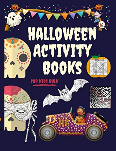 Stock image for Halloween Activity Books for Kids Bulk: Spooky Coloring Book Pack with Word Search, Dot to Dot and Maze Puzzle Games. FUN FOR ALL AGES. Amazing Spooky Activity Book for Kids for sale by AwesomeBooks