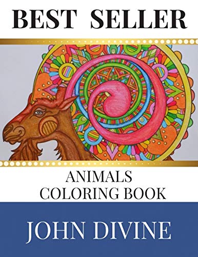 9781699434390: Best Seller Animal Coloring Book: Stress Relieving Patterns Adult Beginner-Friendly Relaxing & Creative Art Activities