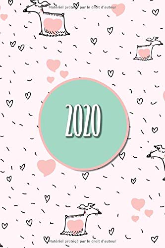 Stock image for 2020: Agenda 2020 scolaire chien |Beau chien calendrier pour 2020! Avec 12 mois format journalier A5 - planificateur for sale by Revaluation Books