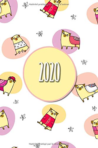 Stock image for 2020: Agenda 2020 scolaire chien |Beau chien calendrier pour 2020! Avec 12 mois format journalier A5 - planificateur for sale by Revaluation Books