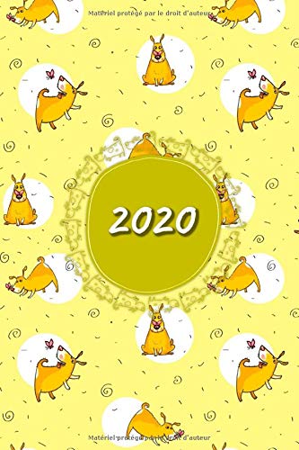 Stock image for 2020: Agenda 2020 scolaire chien |Beau chien calendrier pour 2020! Avec 12 mois format journalier A5 - planificateur for sale by Revaluation Books